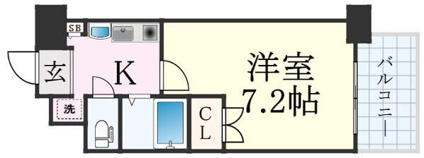 三ノ宮駅 徒歩10分 15階の物件間取画像